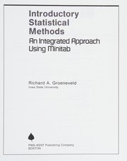 Cover of: Introductory Statistical Methods: An Integrated Approach Using Minitab (Duxbury Series in Statistics and Decision Sciences)