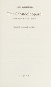 Cover of: Der Schneeleopard: ein Rizzoli-&-Isles-Thriller