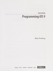 Cover of: Programming iOS 9