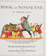 Cover of: A book of nonsense by Edward Lear