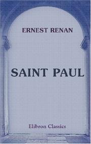 Cover of: Saint Paul by Ernest Renan
