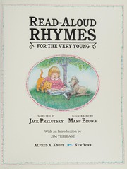 Cover of: Read-Aloud Rhymes for the Very Young by Jack Prelutsky