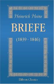 Cover of: Briefe (1839 - 1846)