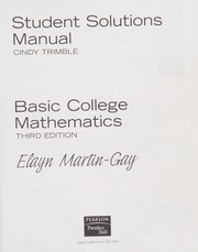 Cover of: Student Solutions Manual- Component