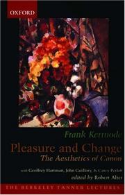 Pleasure and change : the aesthetics of canon