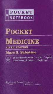 Cover of: Pocket medicine by Marc S. Sabatine