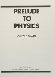 Cover of: Prelude to physics