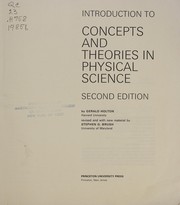 Cover of: Introduction to Concepts and Theories in Physical Science by Gerald James Holton, Stephen G. Brush