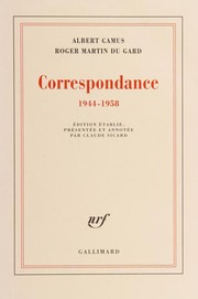 Correspondance, 1944-1958 by Albert Camus