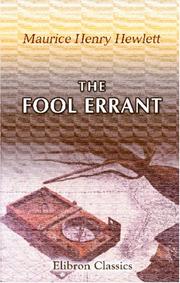 The fool errant by Maurice Henry Hewlett