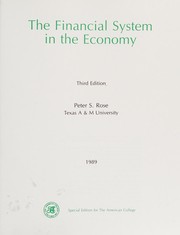 Cover of: The financial system in the economy