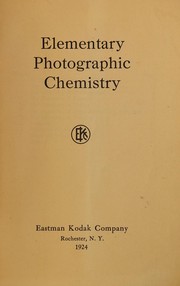 Elementary photographic chemistry by Eastman Kodak Company