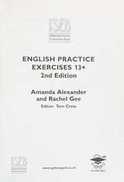 Cover of: English Practice Exercises 13+
