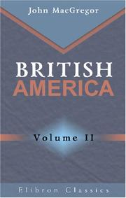 Cover of: British America: Volume 2