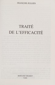 Cover of: Traité de l'efficacité
