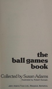 Cover of: The ball games book