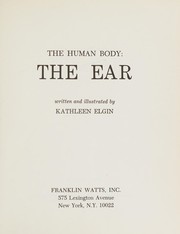 Cover of: The Ear (Human Body S.)