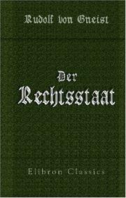 Cover of: Der Rechtsstaat