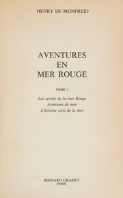 Aventures en mer Rouge by Henry de Monfreid