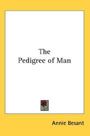 Cover of: The Pedigree of Man