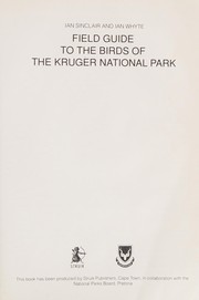 Cover of: Field Guide to the Birds of the Kruger National Park
