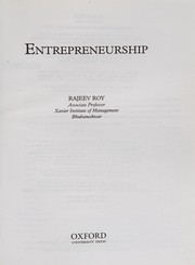 Entrepreneurship Management by Rajeev Roy