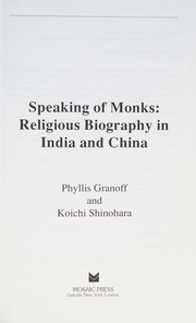 Speaking of monks by P. E. Granoff