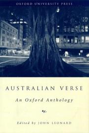 Australian verse : an Oxford anthology