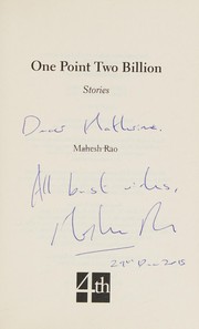 Cover of: One point two billion by Rao, Mahesh (Fiction writer)