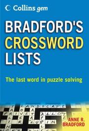 Cover of: Bradford's Crossword Lists (Collins GEM)