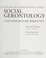 Cover of: Social Gerontology