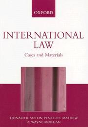 International law : cases and materials