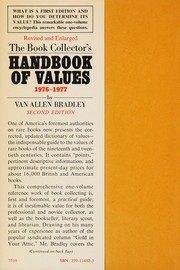 Cover of: The book collector's handbook of values, 1976-1977