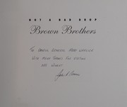 Cover of: Not a bad drop: Brown Brothers