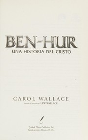 Cover of: Ben-Hur, una increíble historia del Cristo