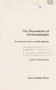 Cover of: Pleasantries of Krishnamurphy: Revelations from an Irish Ashram