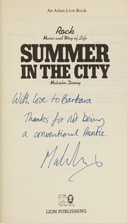 Cover of: Summer in the city: rock music and way of life