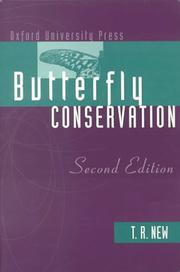 Butterfly conservation by T. R. New