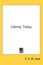 Cover of: Liberty Today