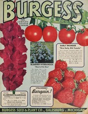 Cover of: Burgess: 1951 complete garden catalog
