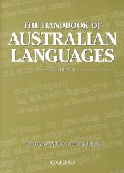 The handbook of Australian languages