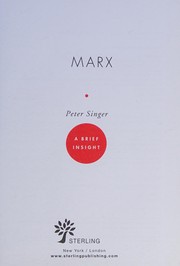 Cover of: Marx: a very short introduction
