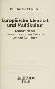 Europäische Identität und Multikultur by Paul Michael Lützeler