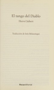 EL TANGO DEL DIABLO by Ines Belaustegui, Hervé Jubert