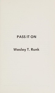 Cover of: Pass it on