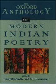 Cover of: The Oxford anthology of modern Indian poetry