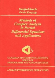 Cover of: Methods of complex analysis in partial differential equations with applications
