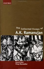 Cover of: The collected essays of A.K. Ramanujan by A. K. Ramanujan
