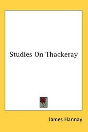 Cover of: Studies On Thackeray