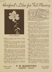 Cover of: Horsford's lilies for fall planting by F.H. Horsford (Firm)